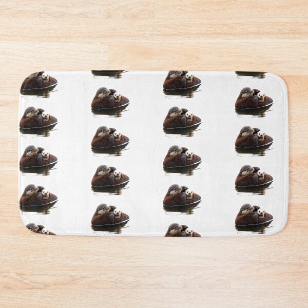 Item preview, Sea Otter Mother and Pup Wildlife Art designed and sold by Helt-enkelt.