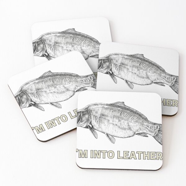Item preview, “I’m Into Leather” Leather Carp Fishing – Organic Specimen Angler Graphic designed and sold by Always-Angling.