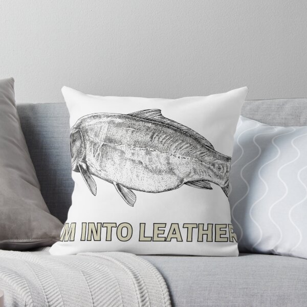 Item preview, “I’m Into Leather” Leather Carp Fishing – Organic Specimen Angler Graphic designed and sold by Always-Angling.