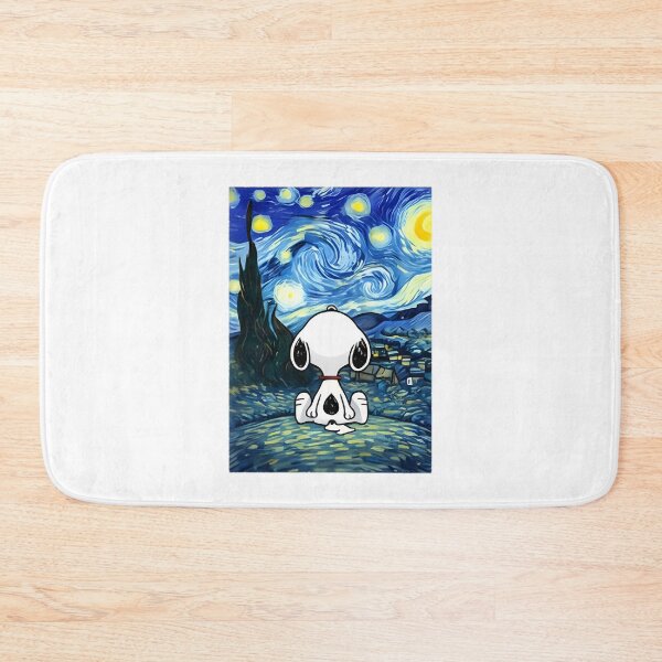Item preview, Snoopy Inspired Starry Night Artwork with Van Gogh Style designed and sold by loui27.