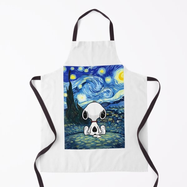 Item preview, Snoopy Inspired Starry Night Artwork with Van Gogh Style designed and sold by loui27.