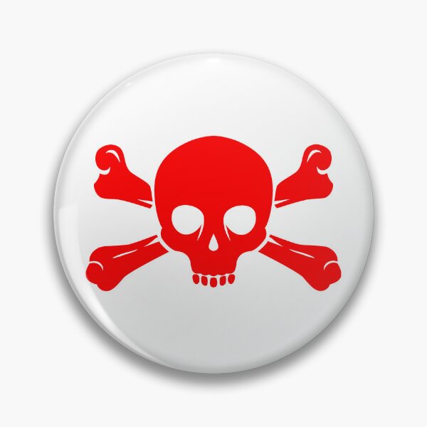 Item preview, Red Halloween Jolly Roger Skull Design designed and sold by pattern-archive.
