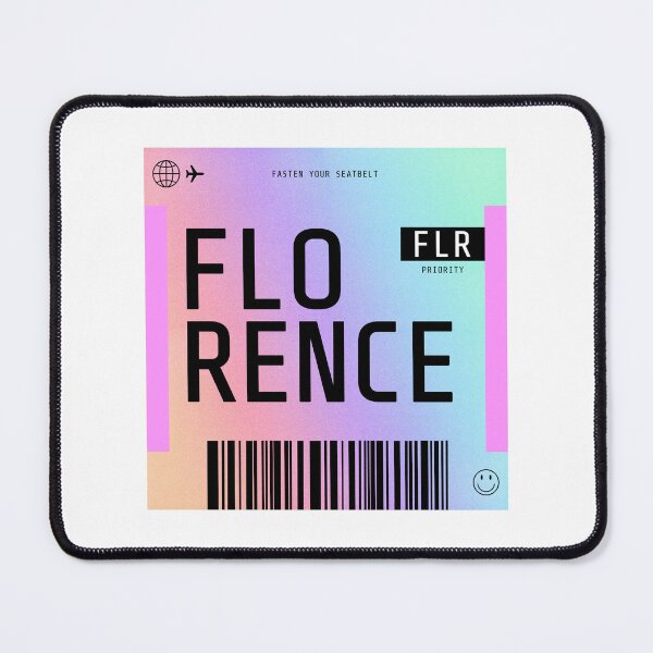 Item preview, Florence Boarding Pass FLR Rainbow Gradient designed and sold by lukassfr.