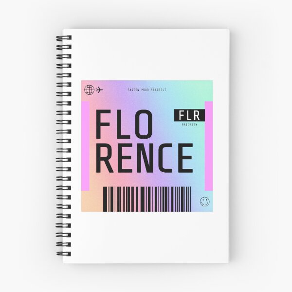 Item preview, Florence Boarding Pass FLR Rainbow Gradient designed and sold by lukassfr.