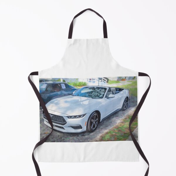 Item preview, 2024 Ford Mustang Convertible Side Profile Automotive Print designed and sold by RichFrancoCars.