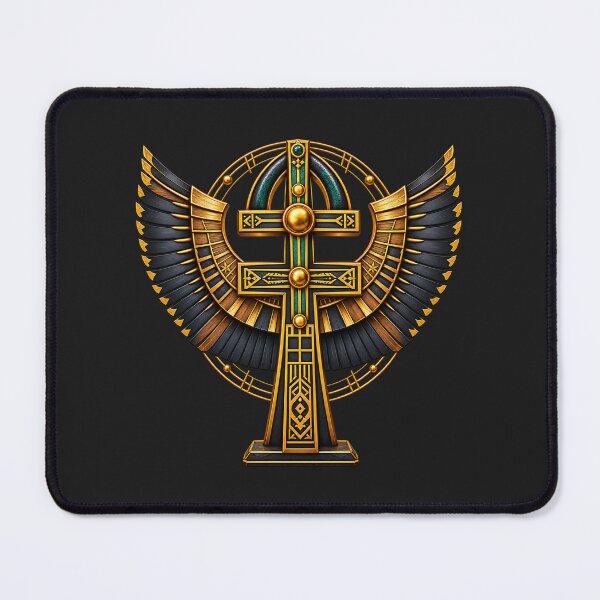 Item preview, Intricate Egyptian Ankh with Wings Symbol Design for African Spirituality designed and sold by 'VARI'.