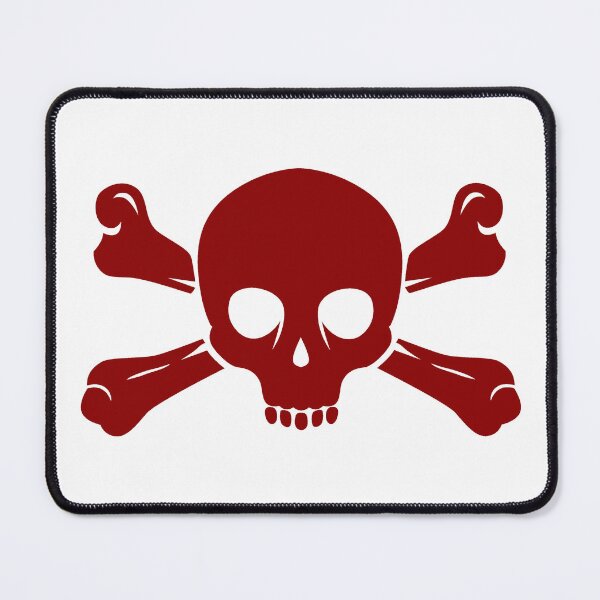 Item preview, Dark Red Halloween Jolly Roger Skull Design designed and sold by pattern-archive.