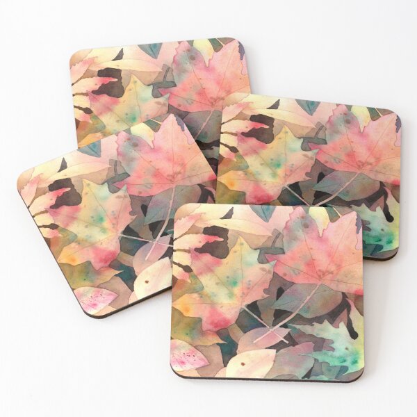 Item preview, Autumn leaves in watercolor designed and sold by Kathryn Green.
