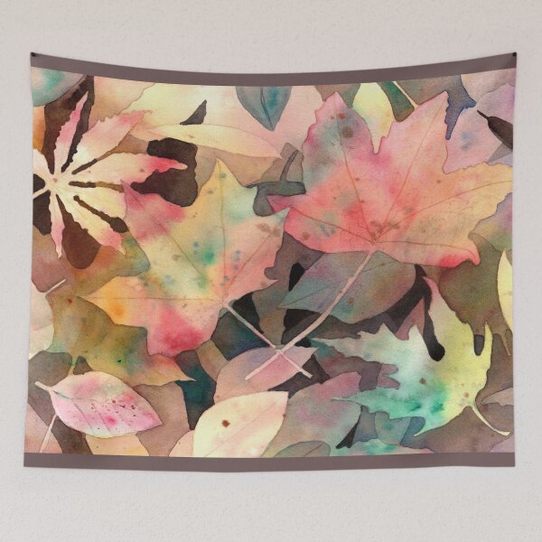 Item preview, Autumn leaves in watercolor designed and sold by Kathryn Green.