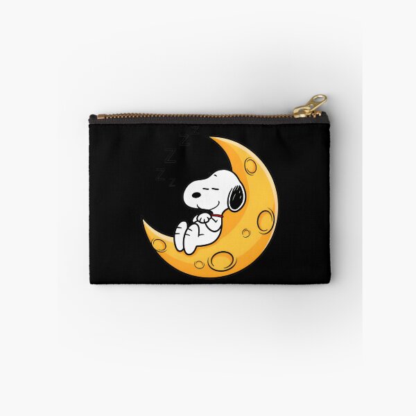Item preview, Snoopy Sleeping Peacefully on the Crescent Moon Illustration designed and sold by loui27.