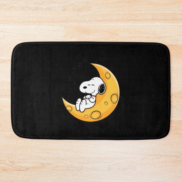 Item preview, Snoopy Sleeping Peacefully on the Crescent Moon Illustration designed and sold by loui27.