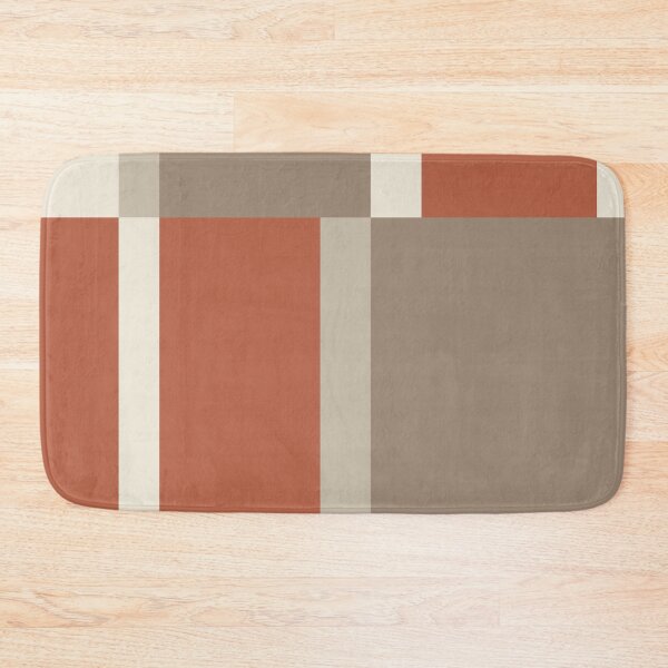 Item preview, Minimal Geometric Rectangles Lines 10 | Mid Century Terracotta Taupe designed and sold by MarleneCanto.