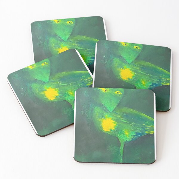 Item preview, Emerald Green Abstract Avian Fluid designed and sold by AlexaFurqan.