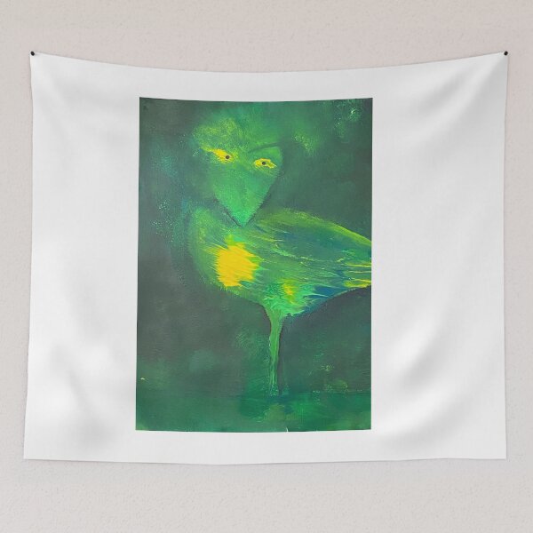 Item preview, Emerald Green Abstract Avian Fluid designed and sold by AlexaFurqan.