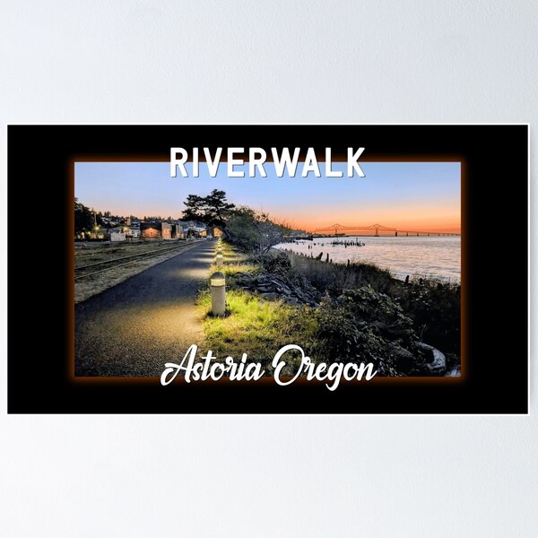 Item preview, Riverwalk Astoria - Megler Bridge between Astoria Oregon and Megler Washington designed and sold by WigOutlet.