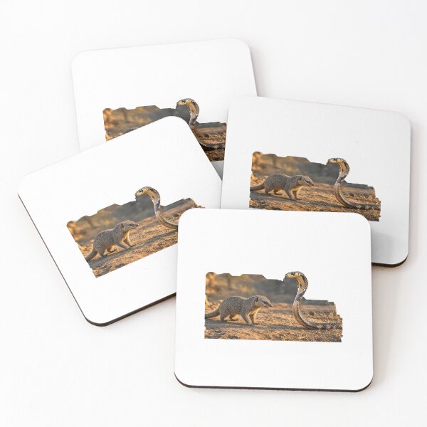 Item preview, Mongoose and Cobra Standoff Wildlife Art designed and sold by Helt-enkelt.