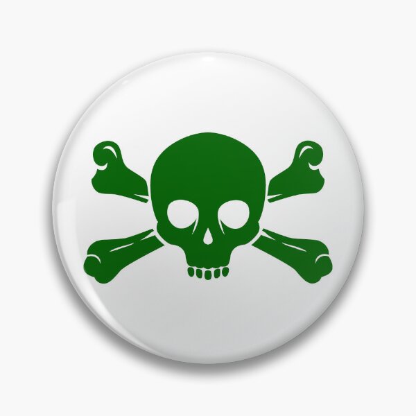 Item preview, Dark Green Halloween Jolly Roger Skull Design designed and sold by pattern-archive.