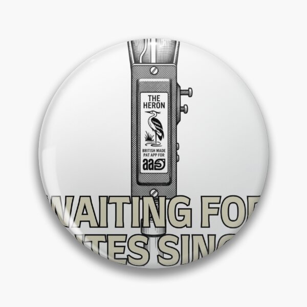 Item preview, Heron Bite Indicator “Waiting For Bites Since The 70s” Fishing – Vintage designed and sold by Always-Angling.