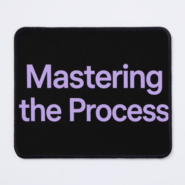 Item preview, Mastering the Process Minimalist Motivational Typography Art designed and sold by Lespribos .