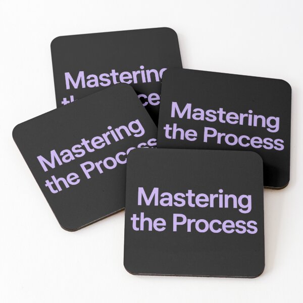 Item preview, Mastering the Process Minimalist Motivational Typography Art designed and sold by Lespribos .