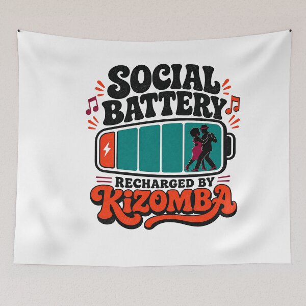 Item preview, Social Battery Recharged By Kizomba designed and sold by MOSIDRIP™.
