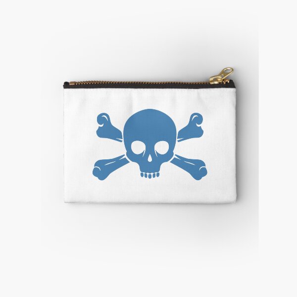 Item preview, Steel Blue Halloween Jolly Roger Skull Design designed and sold by pattern-archive.