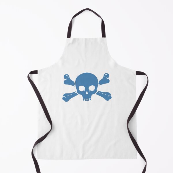 Item preview, Steel Blue Halloween Jolly Roger Skull Design designed and sold by pattern-archive.