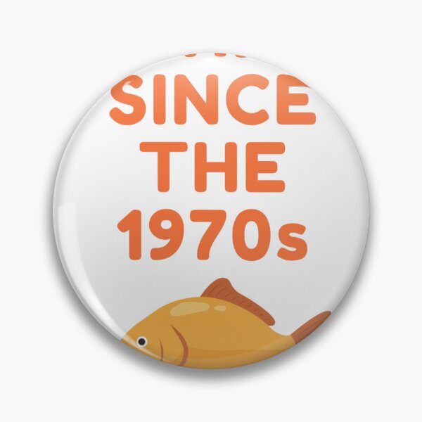 Item preview, “Fishing Since The 1970s” Retro Angling – Vintage 70s Fisherman Gift designed and sold by Always-Angling.