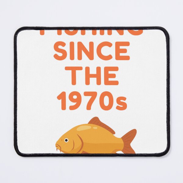 Item preview, “Fishing Since The 1970s” Retro Angling – Vintage 70s Fisherman Gift designed and sold by Always-Angling.