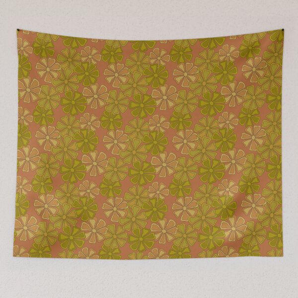 Item preview, Mod flowers on terra cotta designed and sold by MarySchwindt.