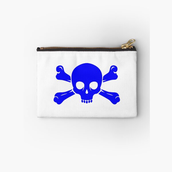 Item preview, Blue Halloween Jolly Roger Skull Design designed and sold by pattern-archive.