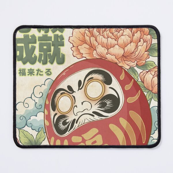 Item preview, Daruma & Peonies designed and sold by SD-Din.