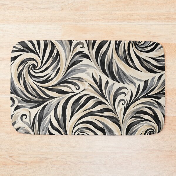 Item preview, Hand-Painted Zebra Spiral Textile Pattern designed and sold by annenambiro.