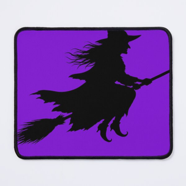 Item preview, Silhouetted Witch in Mid-Flight – Flying Witch, Spooky Halloween Gothic Design designed and sold by Jandedan.