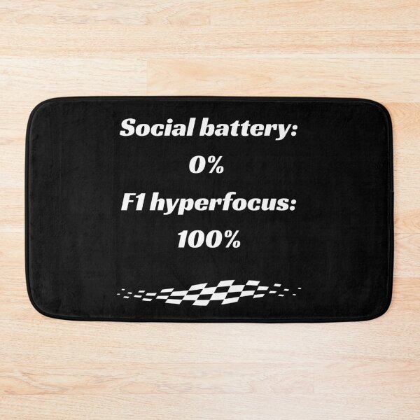 Item preview, Social battery: 0%, F1 hyperfocus: 100% designed and sold by Annekkecreative.