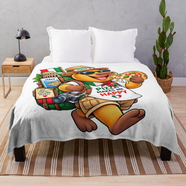 Item preview, Cute Italy Capybara – Pizza Makes Me Happy Italian Adventure designed and sold by CapybaraTravels.