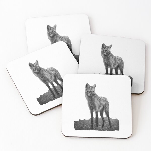 Item preview, Maned Wolf in Monochrome: Grassland Sentinel designed and sold by Helt-enkelt.