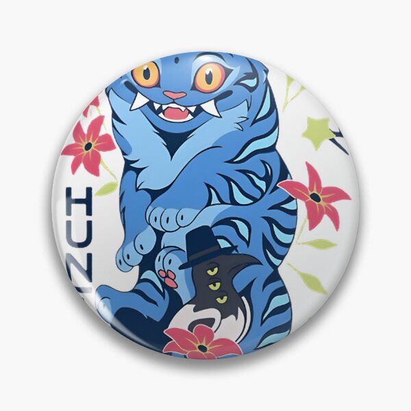 Item preview, Kpop Demon Hunters Blue Tiger Illustration with Dynamic Design designed and sold by FunnyAftertaste.