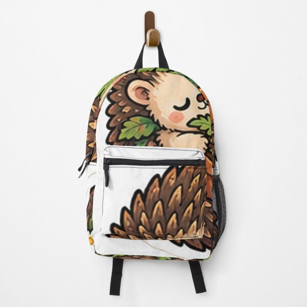 Item preview, Cute Hedgehog Hugging Plant Cottagecore Aesthetic designed and sold by denybz.