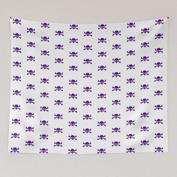 Item preview, Dark Purple Halloween Jolly Roger Skull Design designed and sold by pattern-archive.