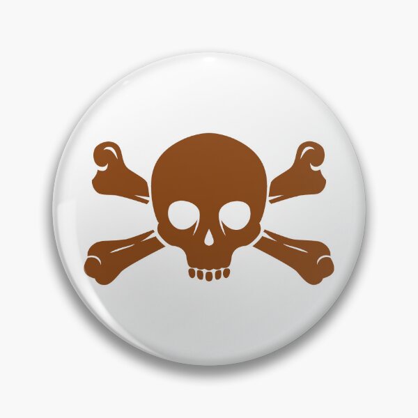 Item preview, Brown Halloween Jolly Roger Skull Design designed and sold by pattern-archive.