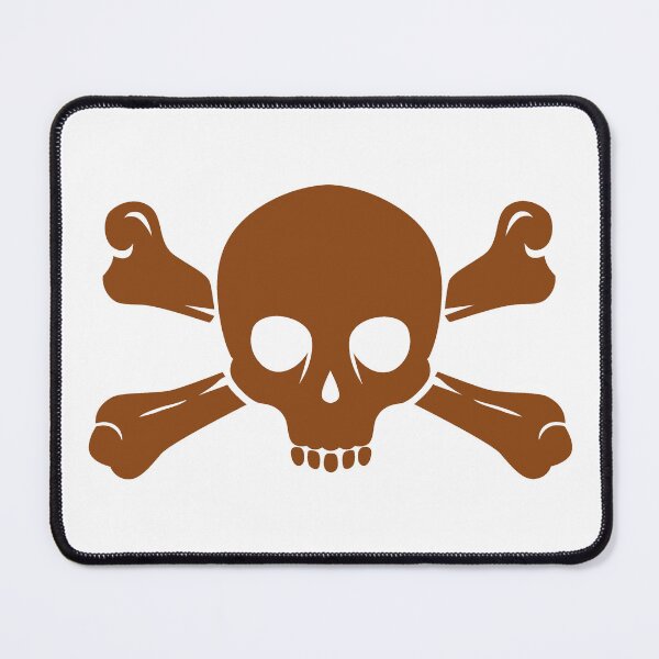 Item preview, Brown Halloween Jolly Roger Skull Design designed and sold by pattern-archive.