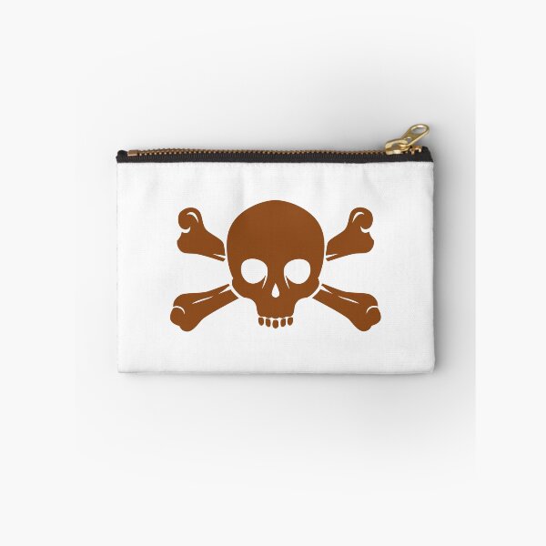 Item preview, Brown Halloween Jolly Roger Skull Design designed and sold by pattern-archive.