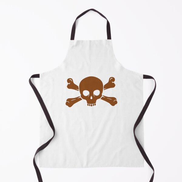 Item preview, Brown Halloween Jolly Roger Skull Design designed and sold by pattern-archive.