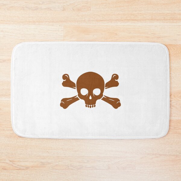 Item preview, Brown Halloween Jolly Roger Skull Design designed and sold by pattern-archive.