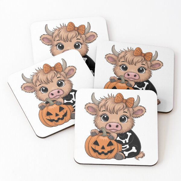 Item preview, Halloween Highland Cow Pumpkin Skeleton Design designed and sold by styleonestaa.