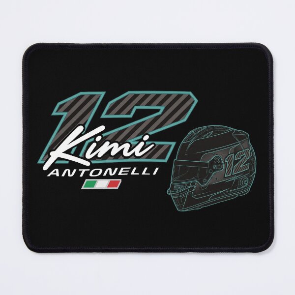 Item preview, Kimi Antonelli 12 Racing Helmet Italian Motorsport Badge designed and sold by PhotoArtMC.