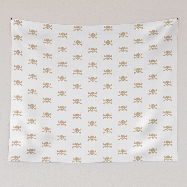Item preview, Tan Halloween Jolly Roger Skull Design designed and sold by pattern-archive.