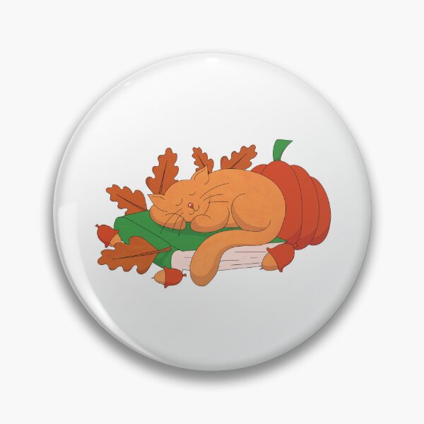Item preview, Cozy and Cute Autumn Cat designed and sold by A-U-Design.