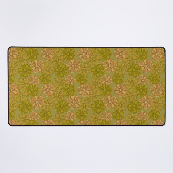 Item preview, Mod flowers on sage green designed and sold by MarySchwindt.